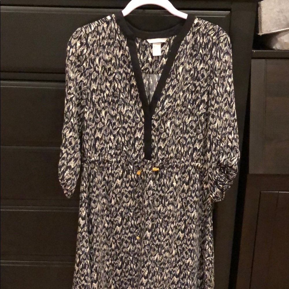 Dress with drawstring waist